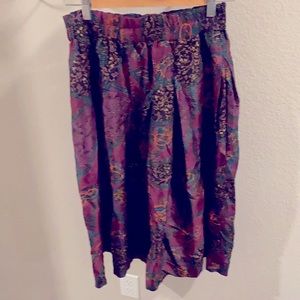 Rafaella silk printed skirt size small